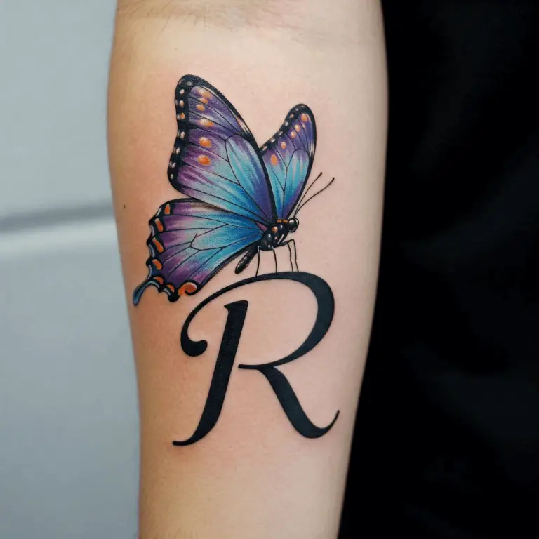 R Letter Tattoo Ideas