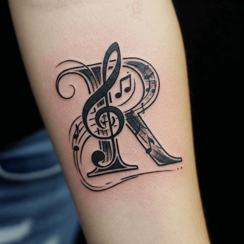 R with a Music Note