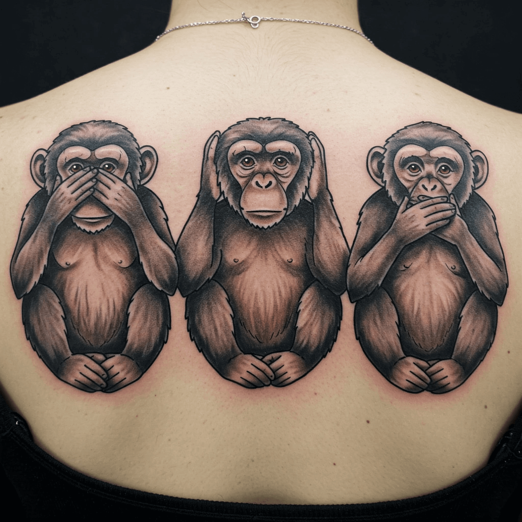 See No Evil, Hear No Evil, Speak No Evil Monkeys