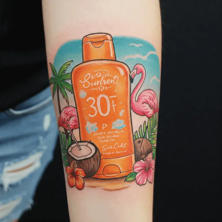Sunscreen Tattoo