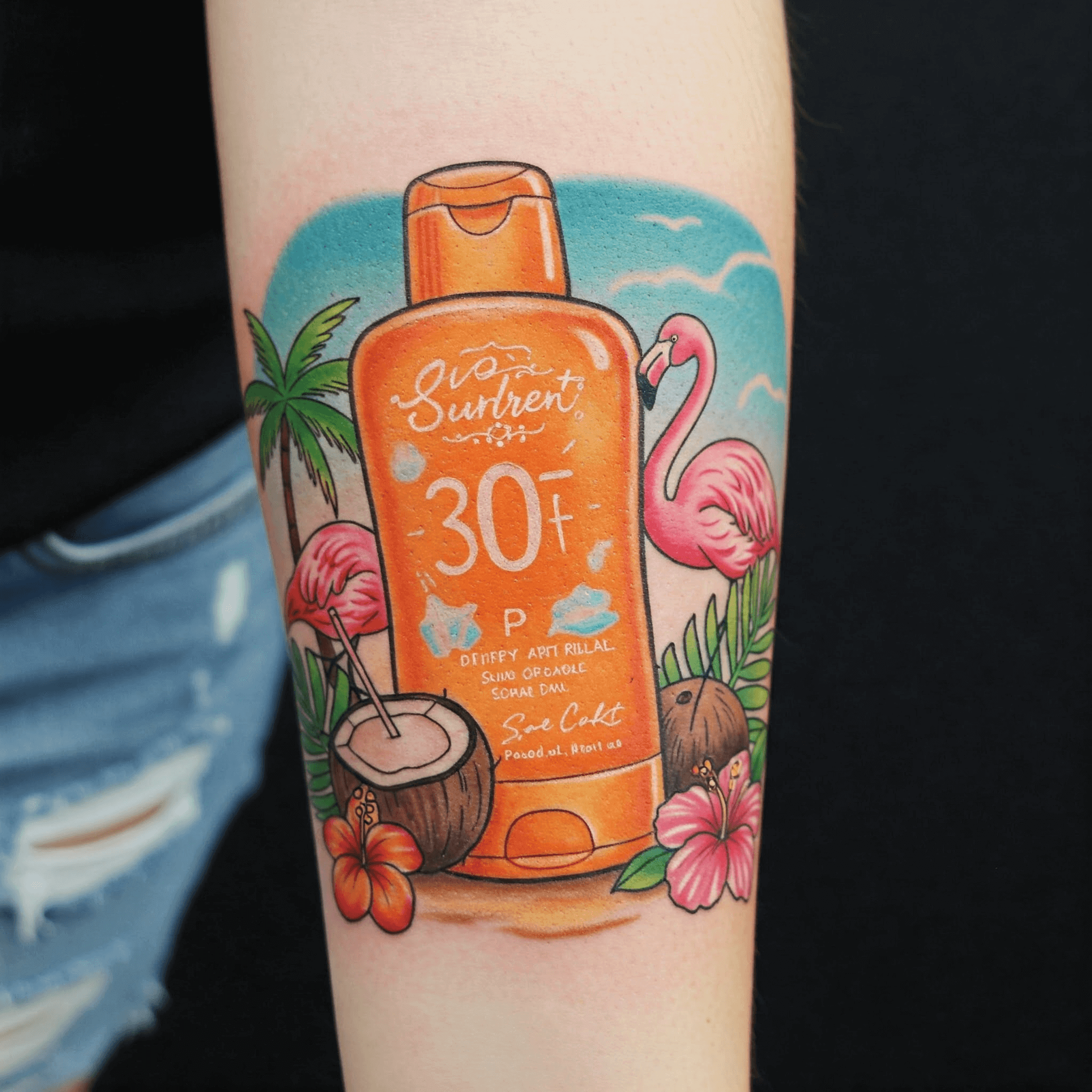 Sunscreen Tattoo