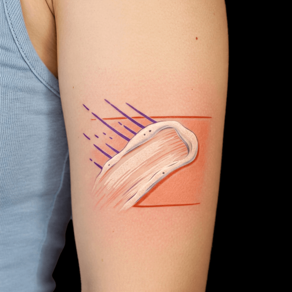 Sunscreen + UV Ray Illustration