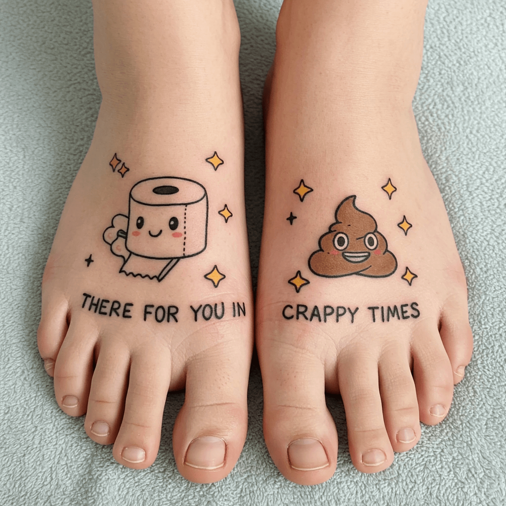 Toilet Paper & Poop Emoji
