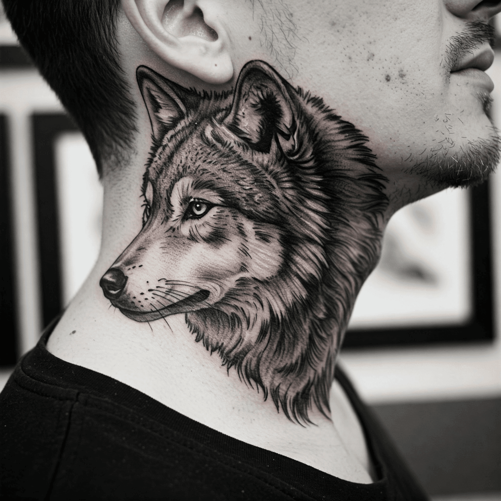 Wolf Head Tattoo