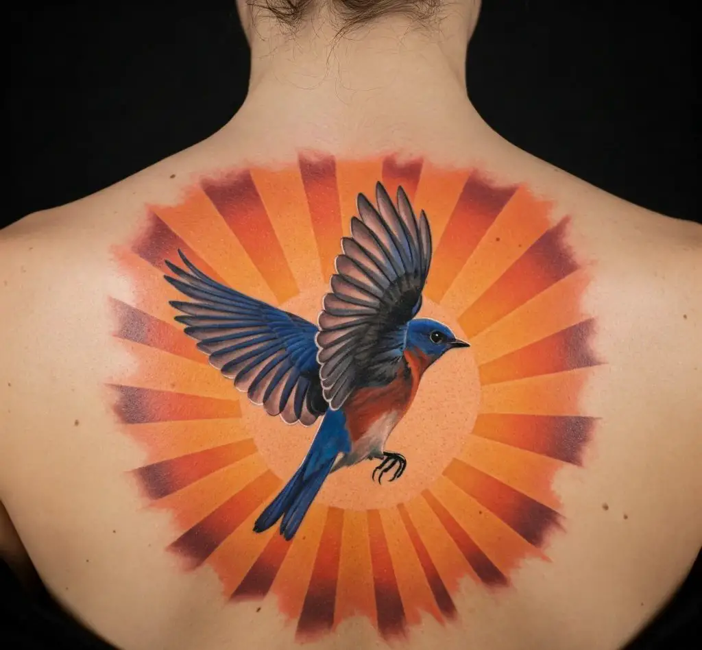 Bluebird Over Sun