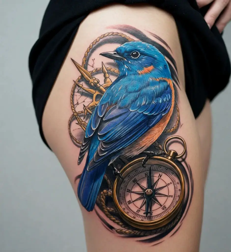 Bluebird and Compass