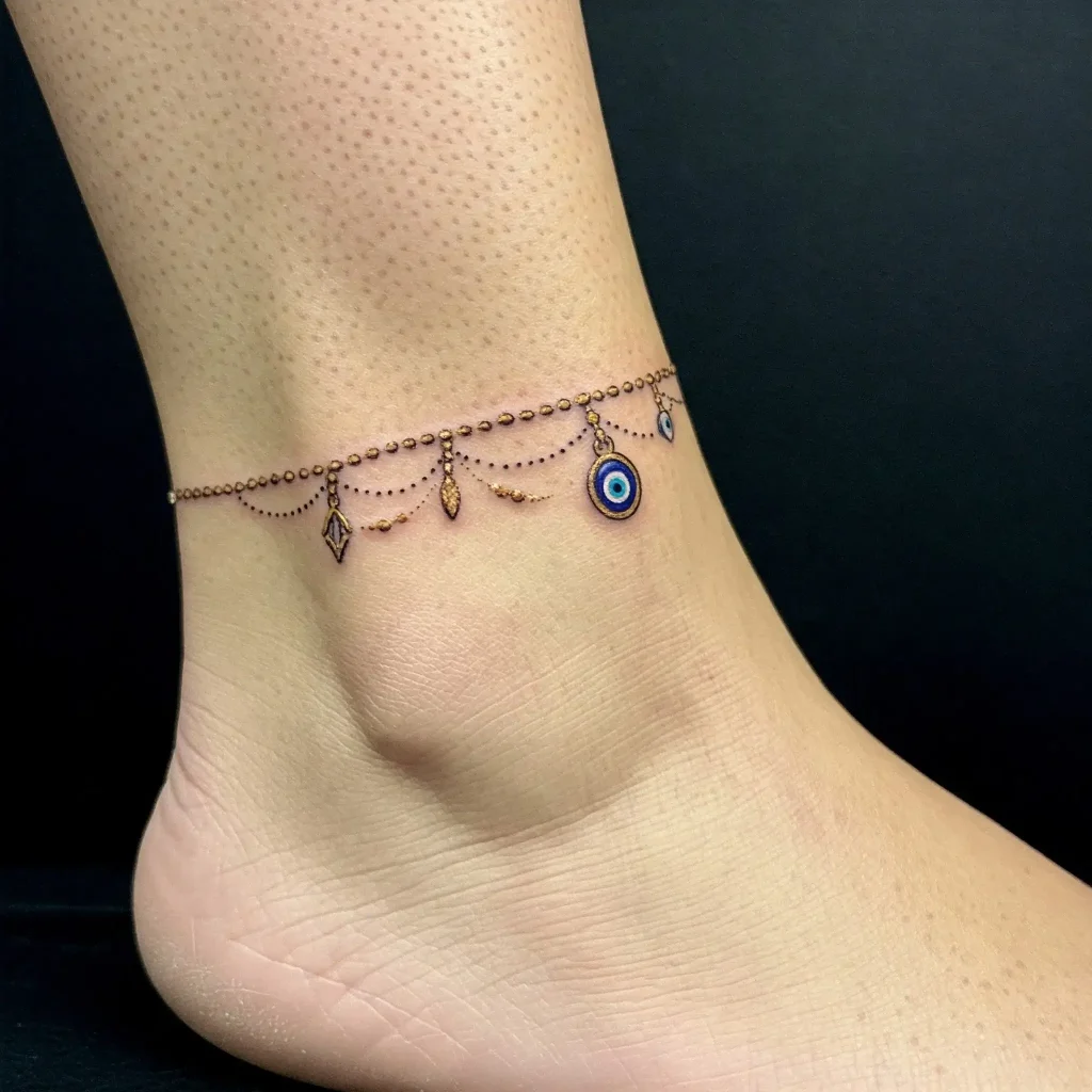 Evil Eye Charm Anklet