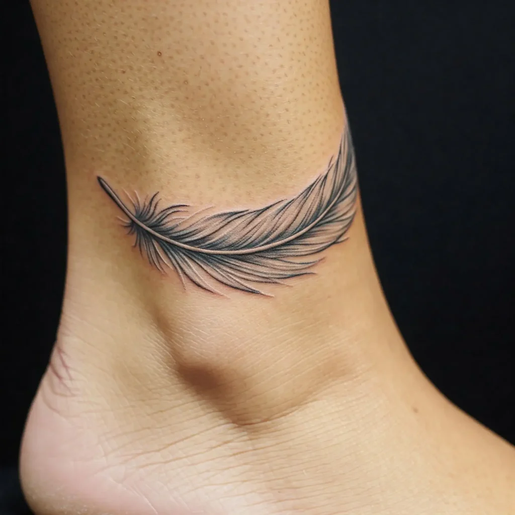 Feather Loop Anklet