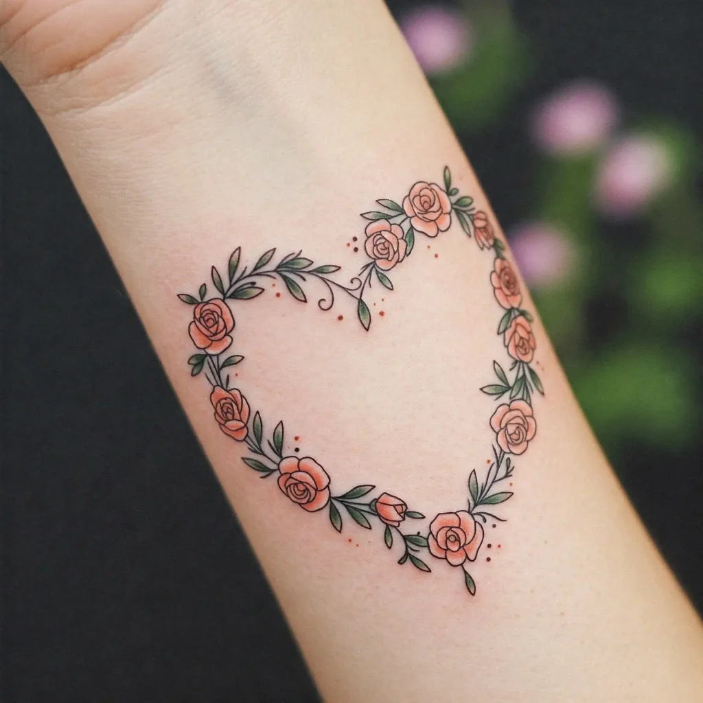 Floral Heart Frame