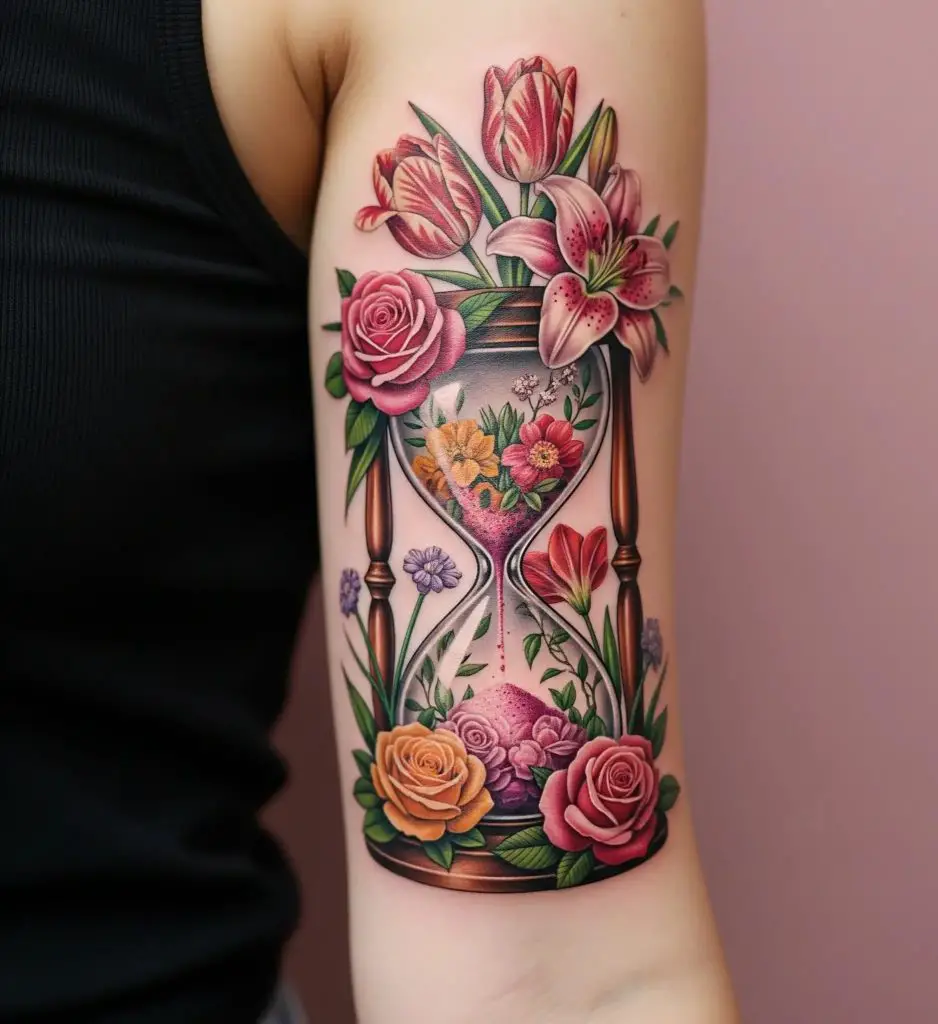 Floral Hourglass