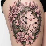 Flower Thigh Tattoos