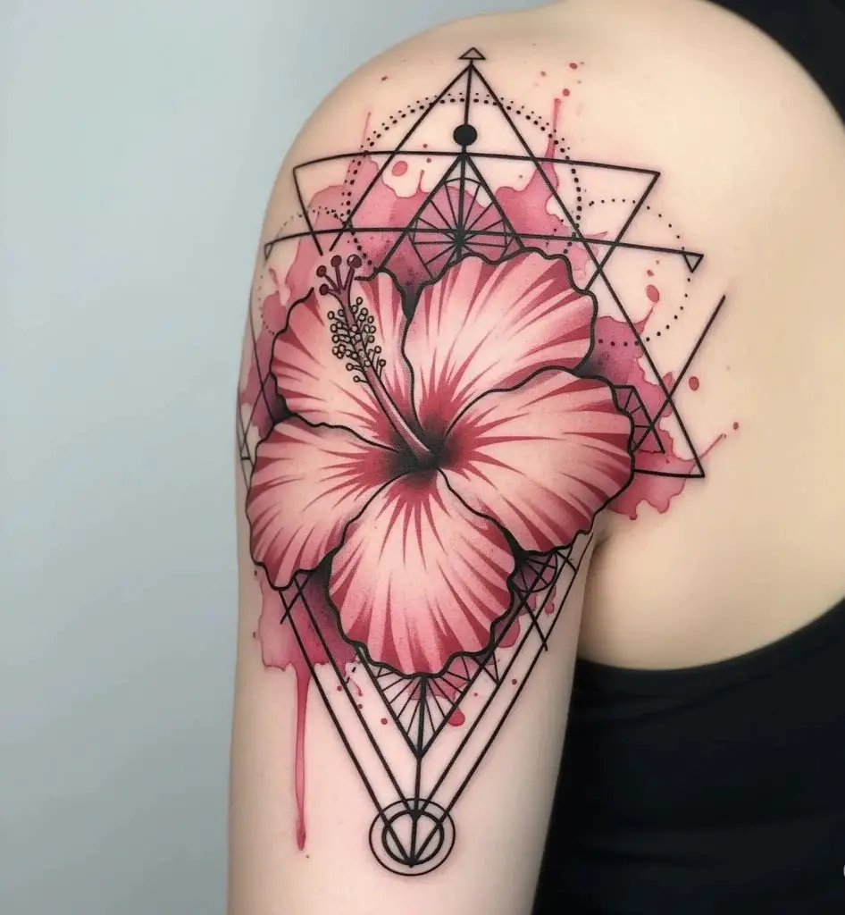 Geometric Hibiscus