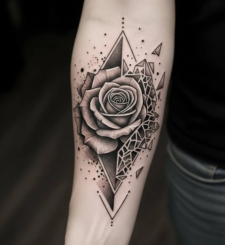 Geometric Rose Design