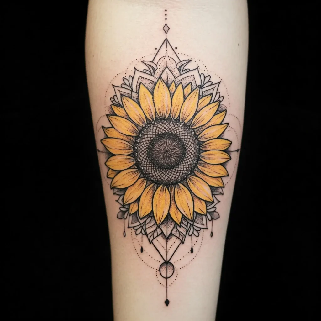 Geometric Sunflower