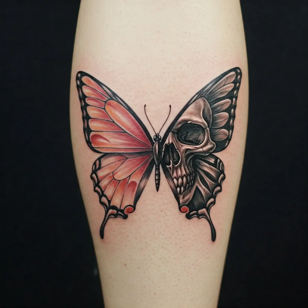 Half-Butterfly, Half-Skull
