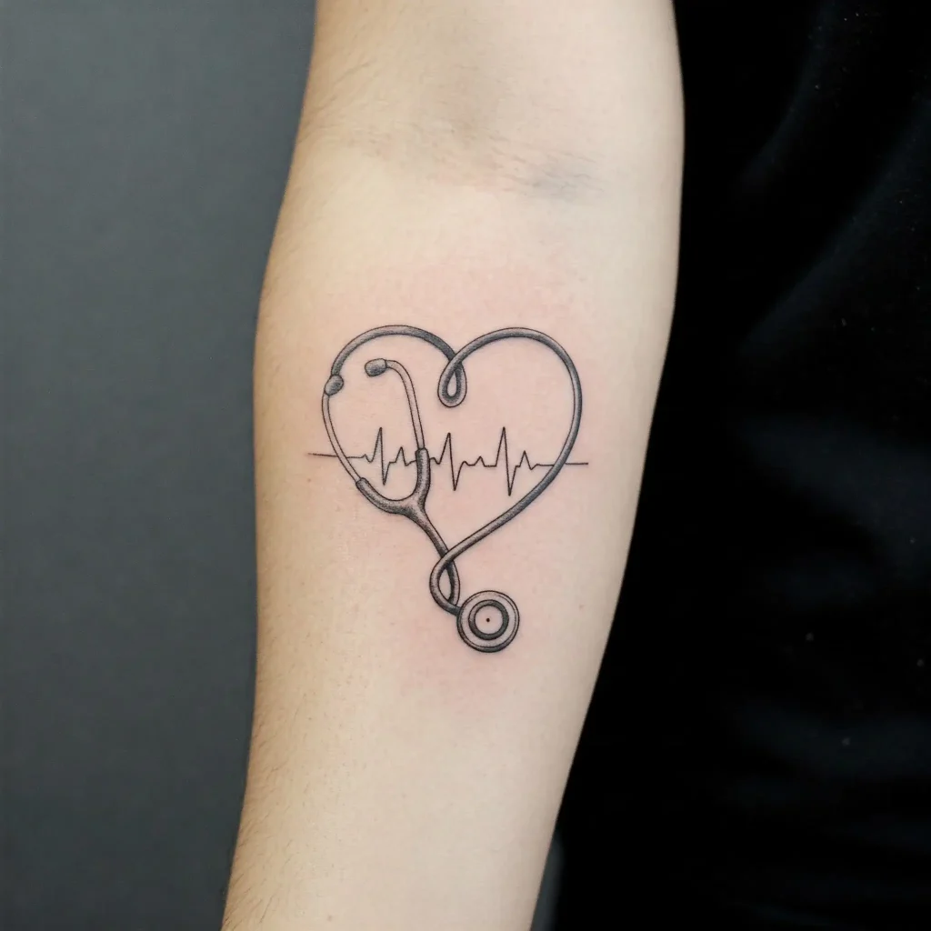 Heart + Stethoscope Loop