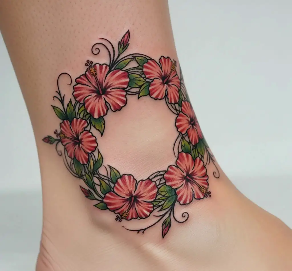 Hibiscus Ankle Band