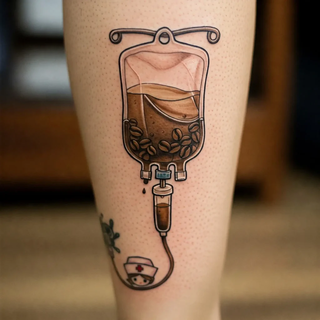 IV Bag with Coffee