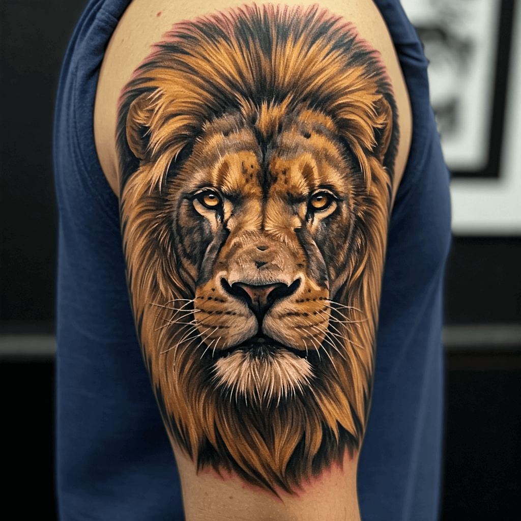 Lion Head Tattoo