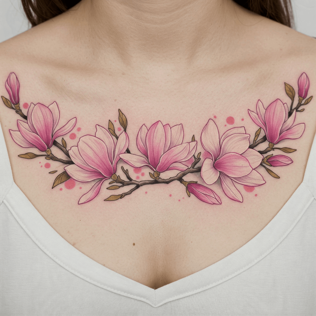 Magnolia Across the Sternum