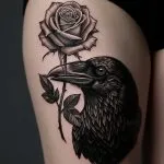 Men Rose Tattoo