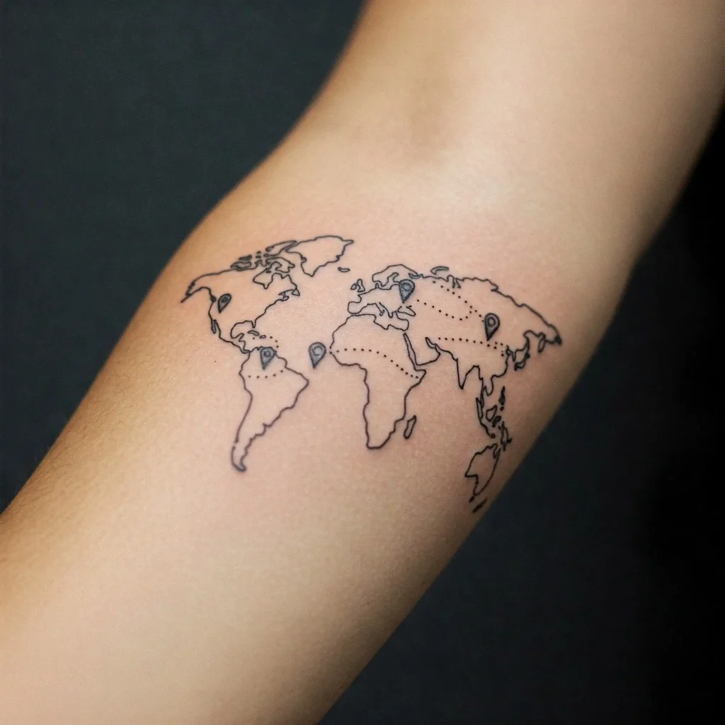 Minimalist World Map