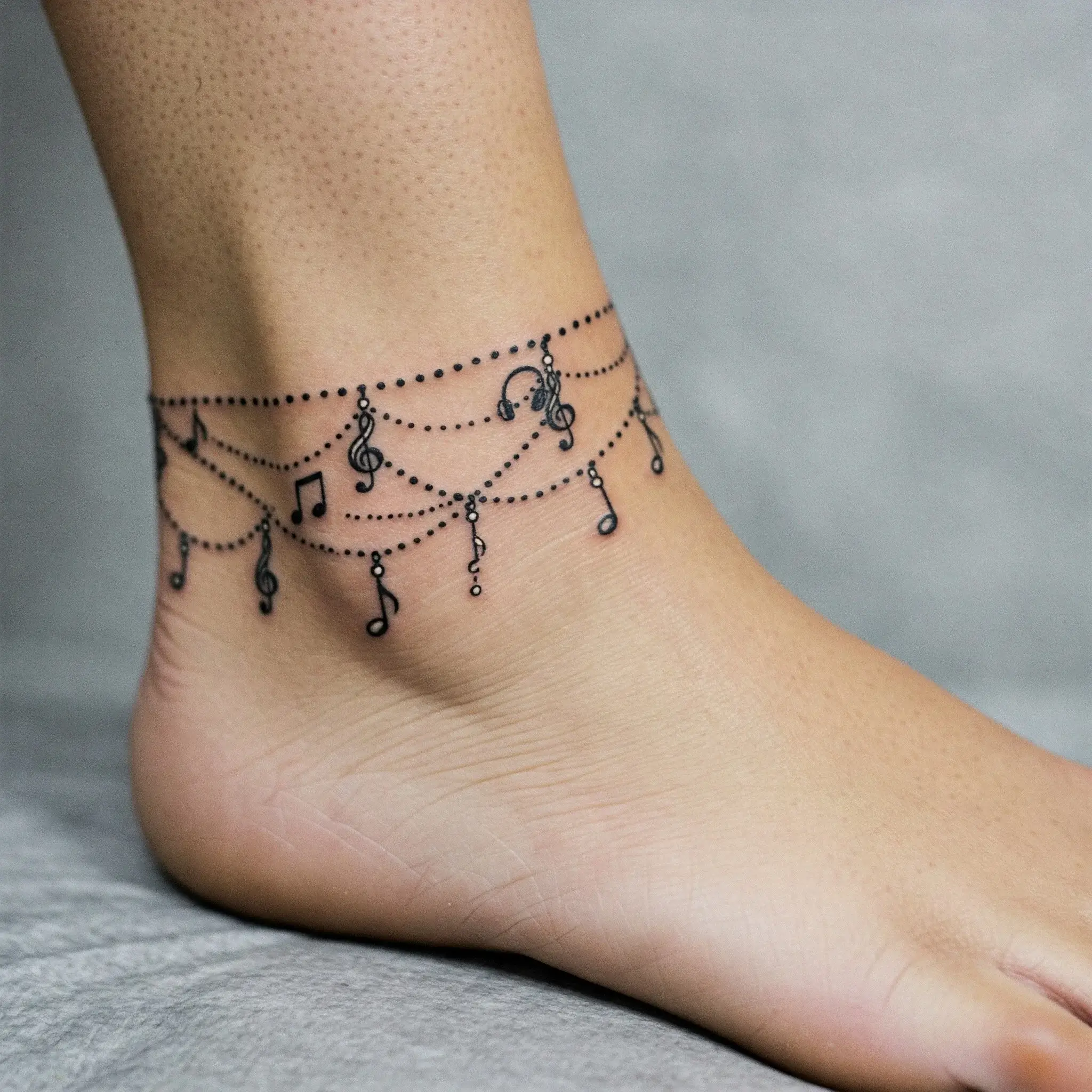 Music Note Chain Anklet