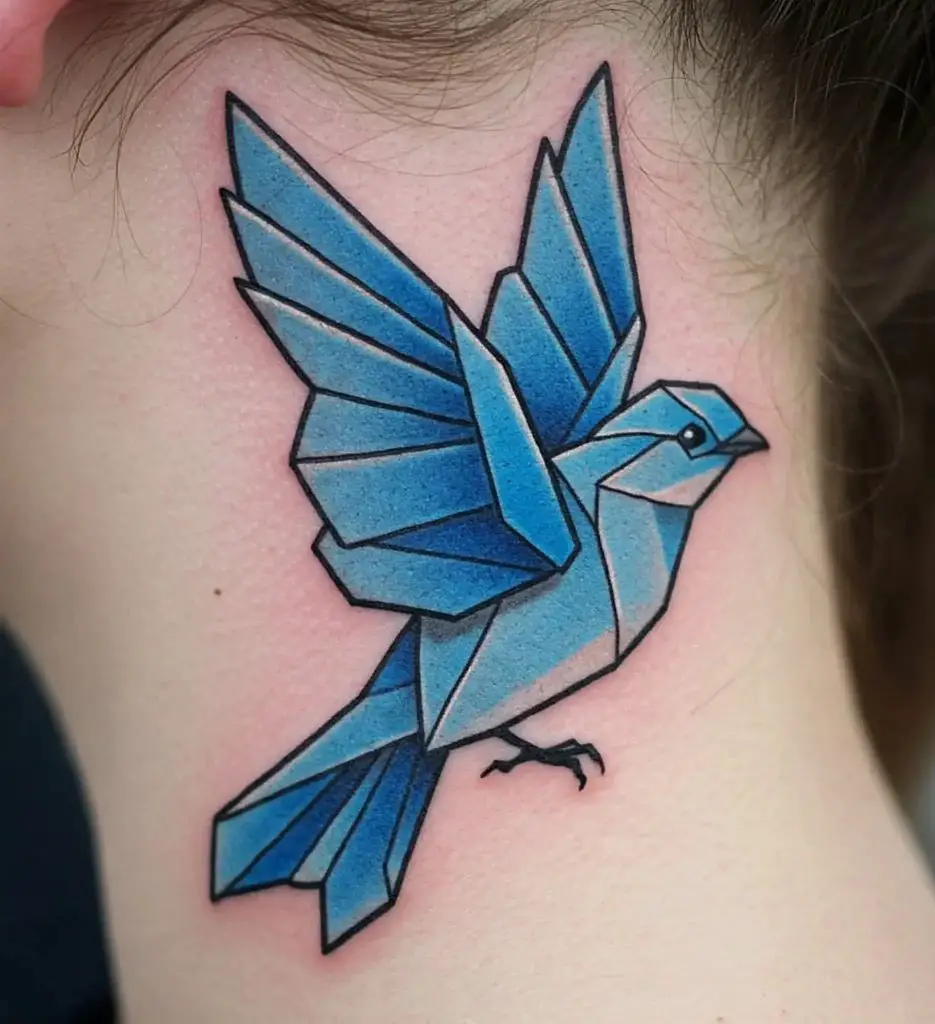 Origami Bluebird