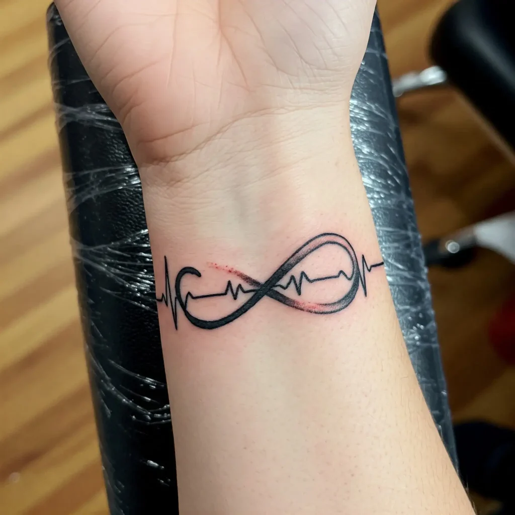 Pulse Line into Infinity Symbol