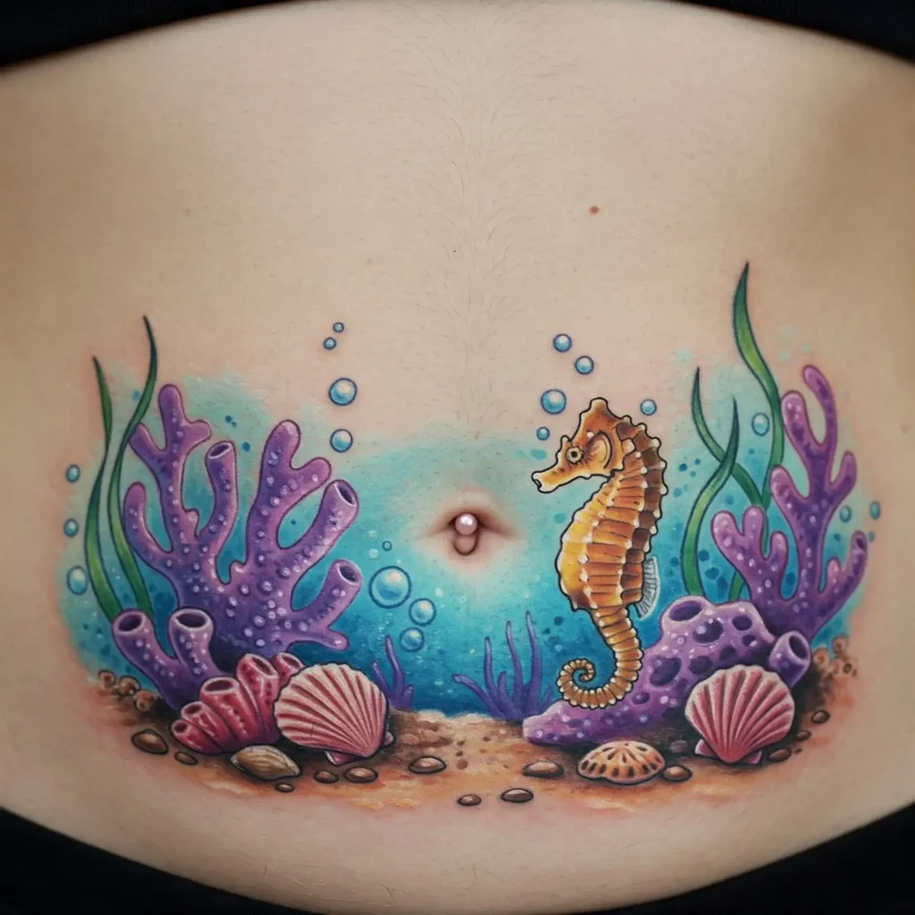 Seahorse and Coral Reef