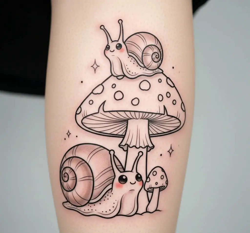 Snail and Mushroom Duo