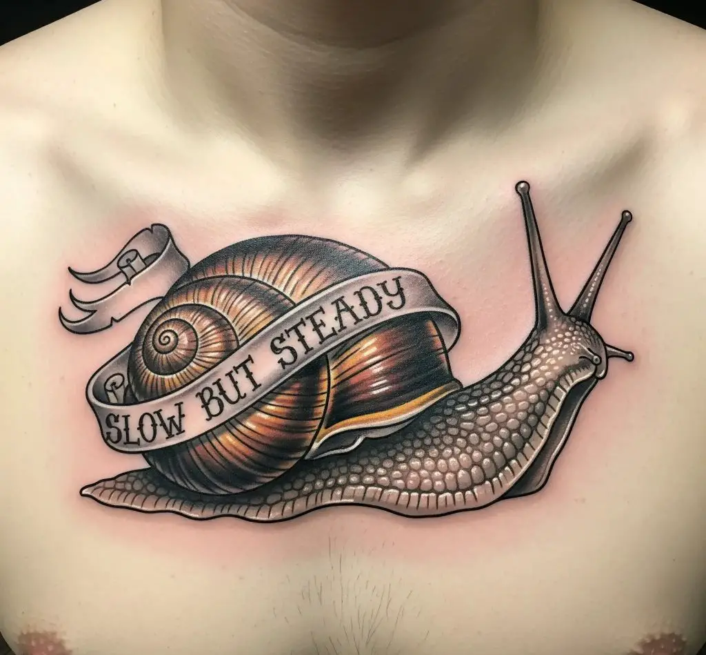 Snail with a Banner