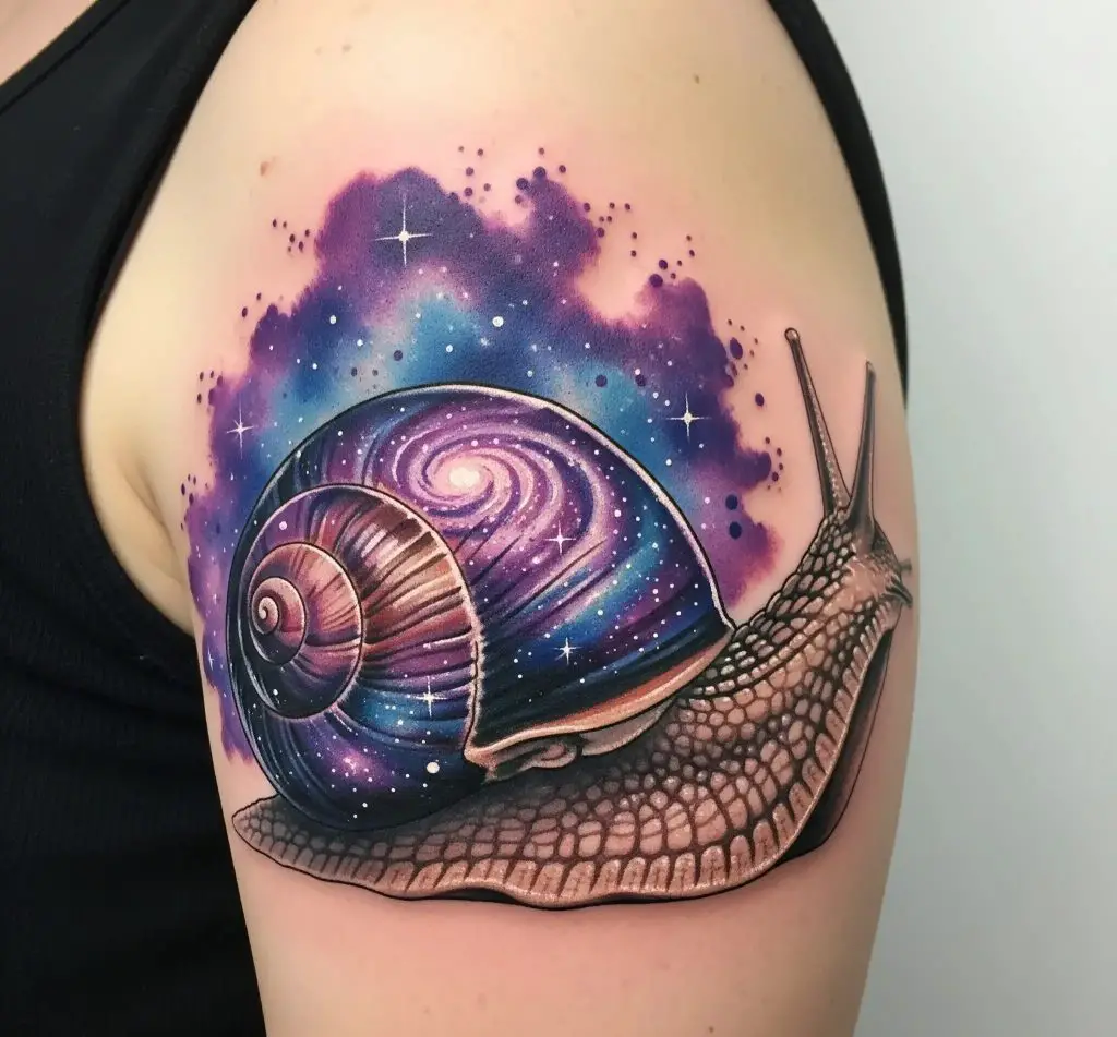 Snail with a Galaxy Shell