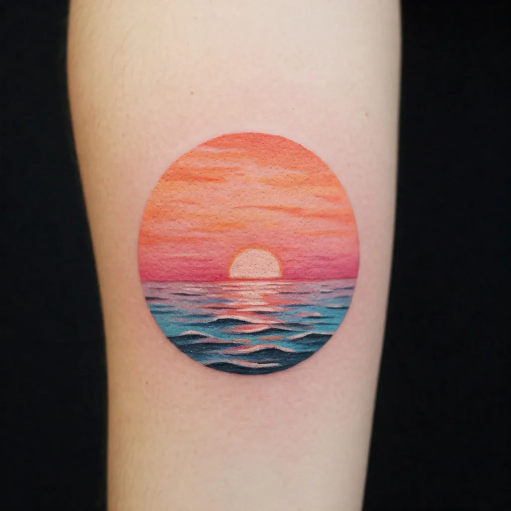 Sunset Over Ocean