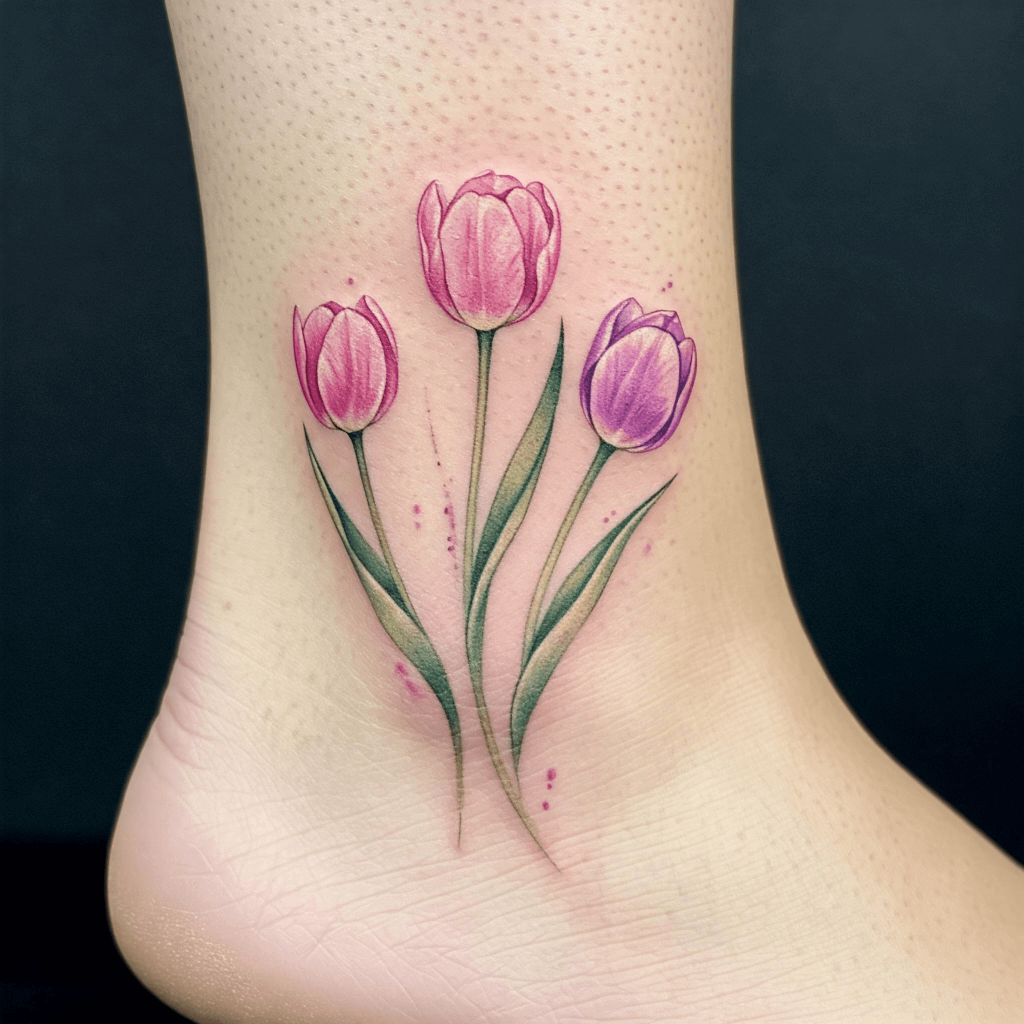 Tulip Trio on Ankle