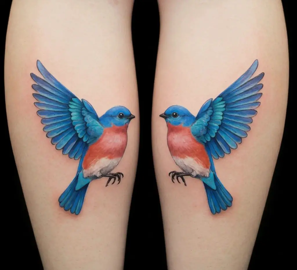Twin Bluebirds