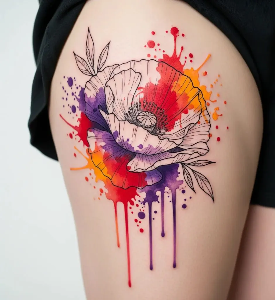 Watercolor Flower Explosion
