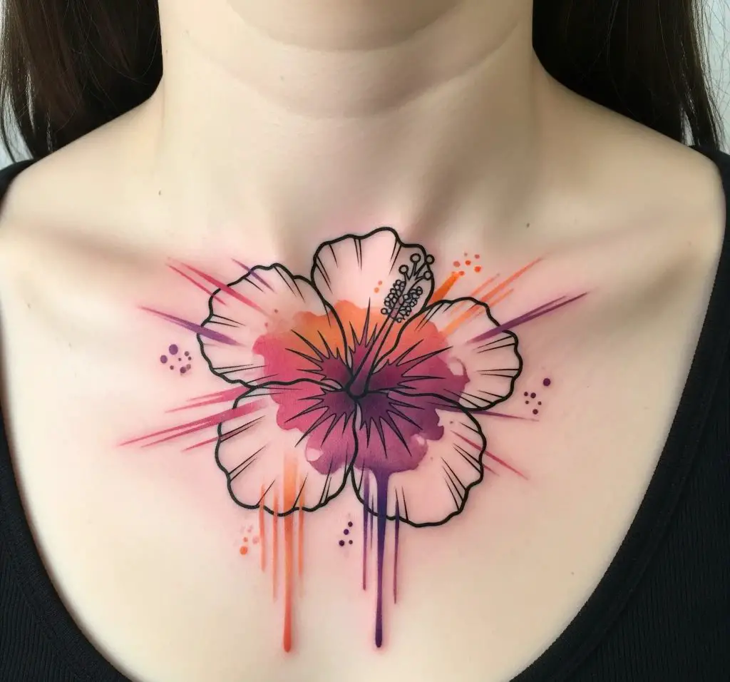 Watercolor Hibiscus