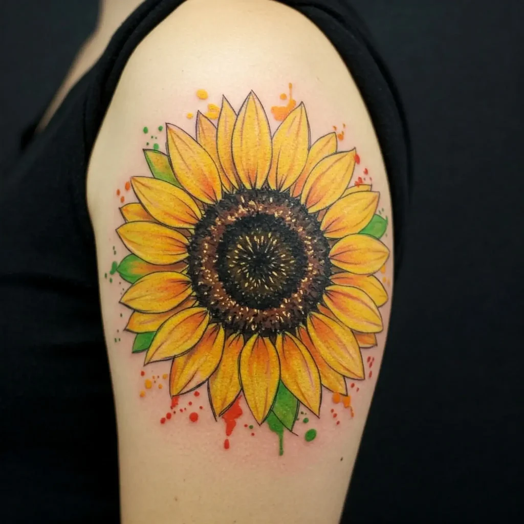Watercolor Sunflower