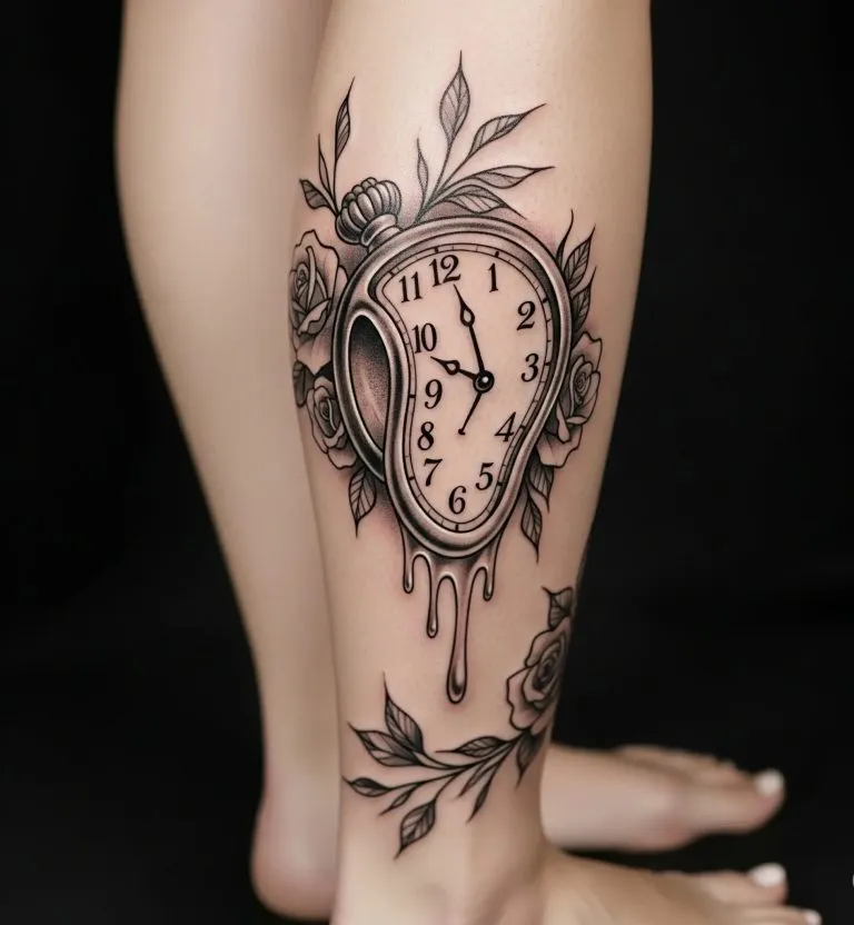 Back Leg Tattoos Women