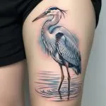 Blue Heron Tattoo