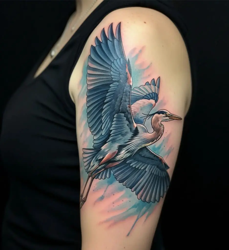 Blue Heron in Flight