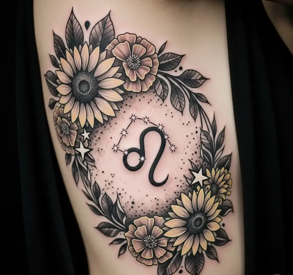 Constellation with Floral Elements