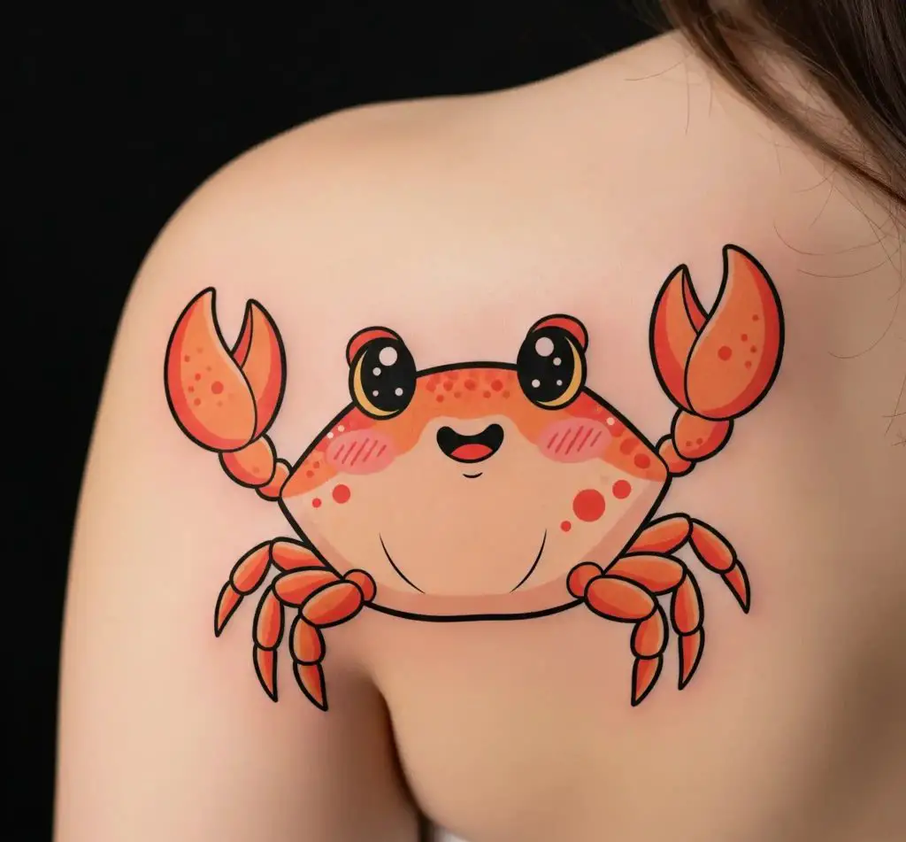 Cute Cartoon Crab
