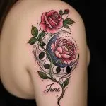 June Flower Tattoo