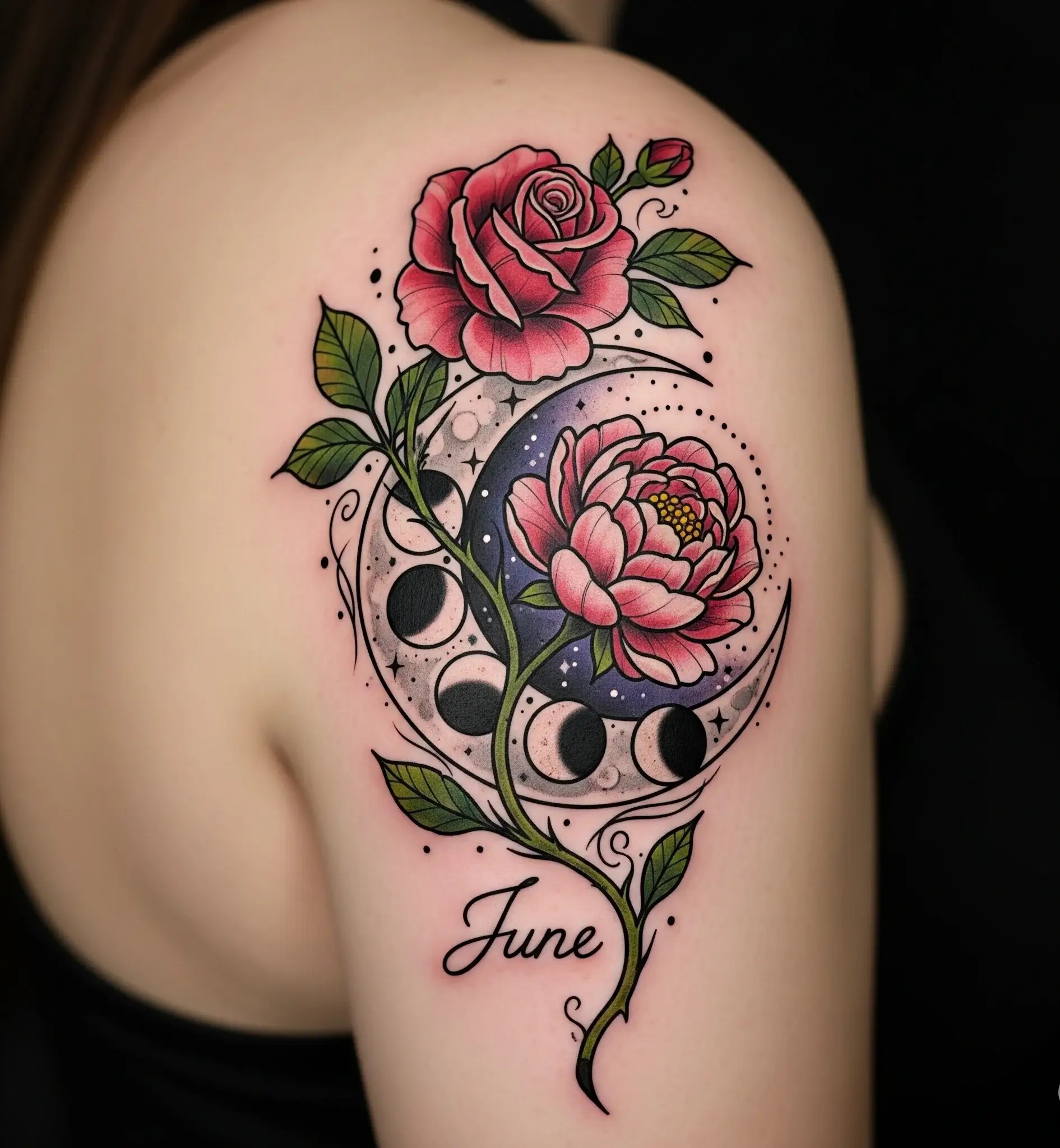 June Flower Tattoo