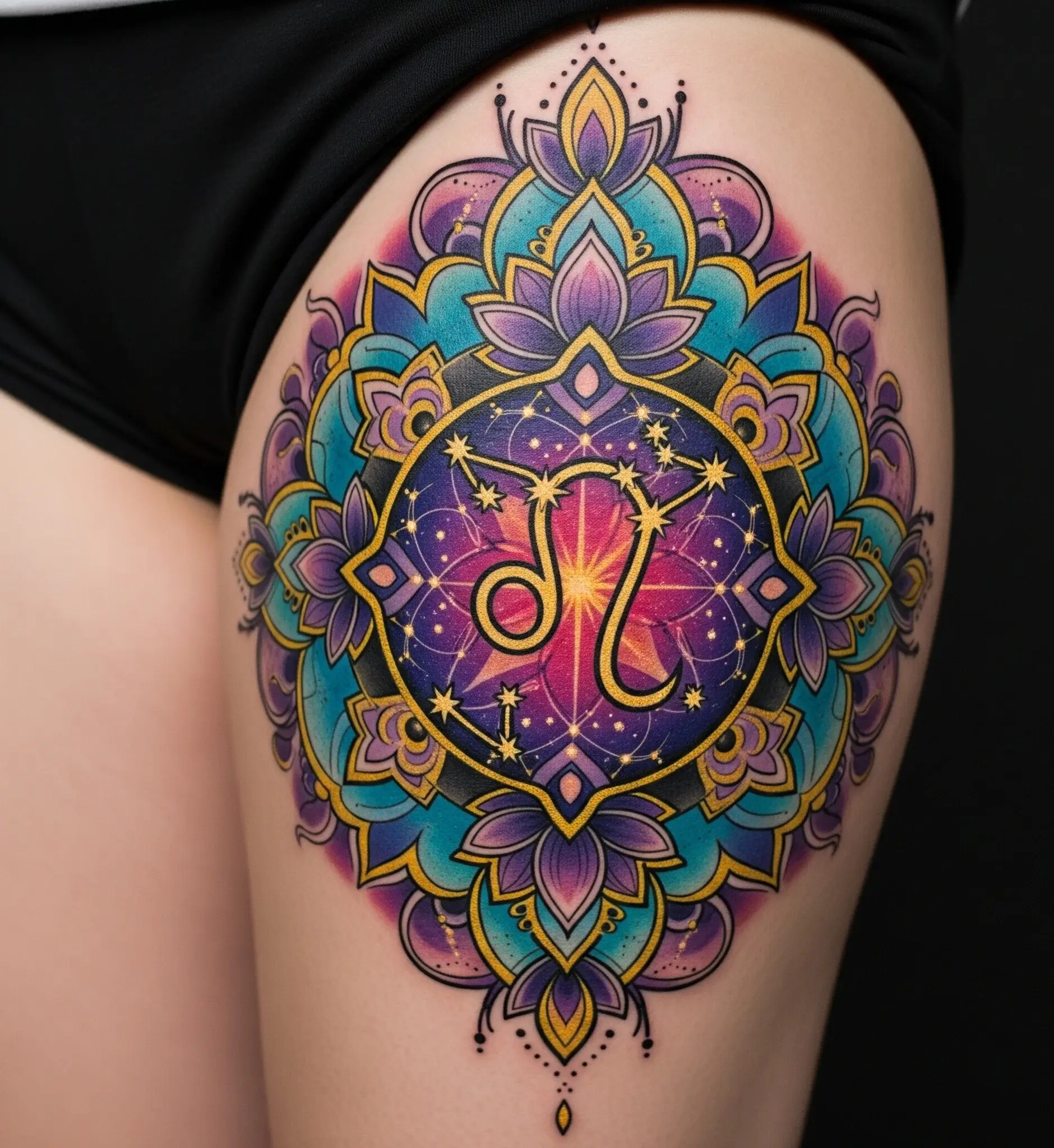 Leo Constellation Tattoo