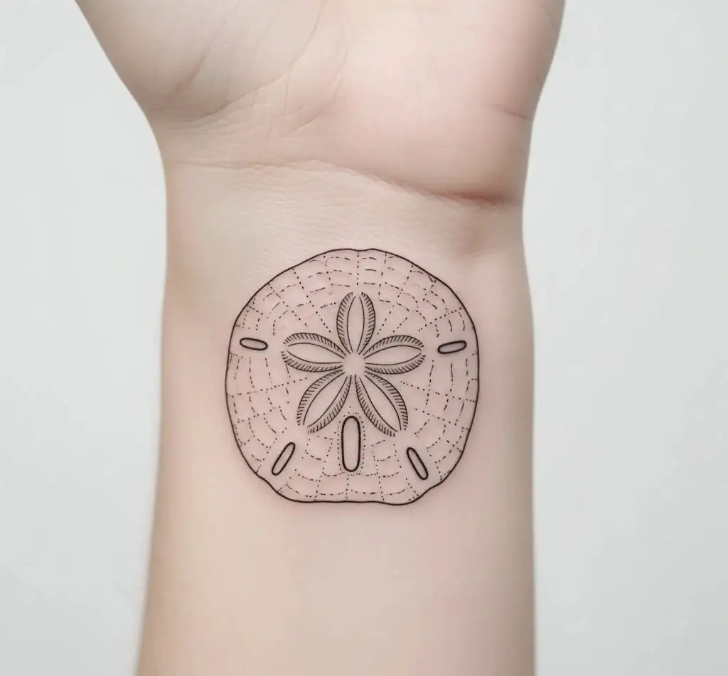 Minimalist Sand Dollar