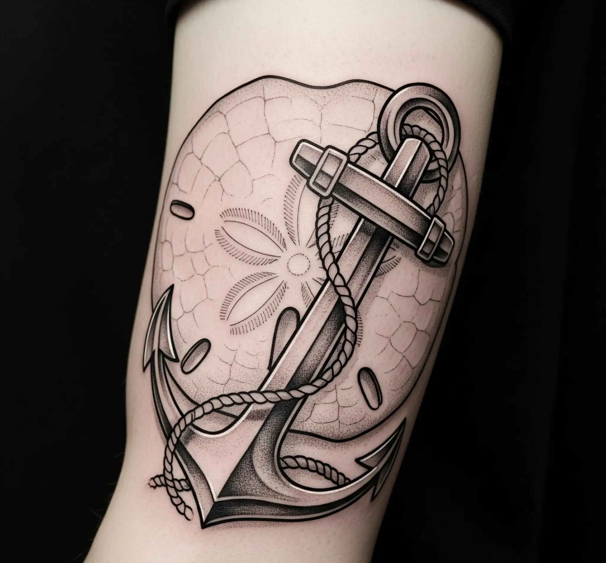 Sand Dollar and Anchor