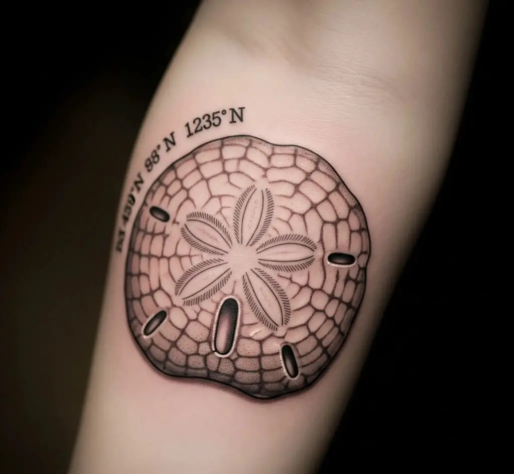 Sand Dollar with Coordinates